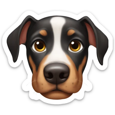 puppy doberman sticker