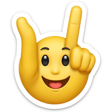 I want an emoji with all the fingers up and only the middle finger on a 90 degree angle sticker