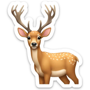 Deer sticker