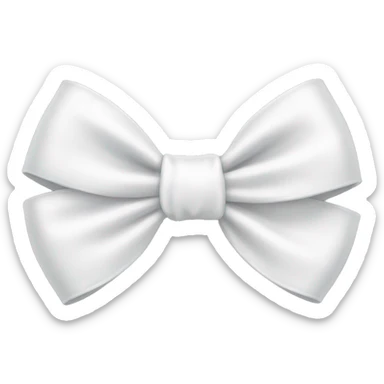 White bow  sticker