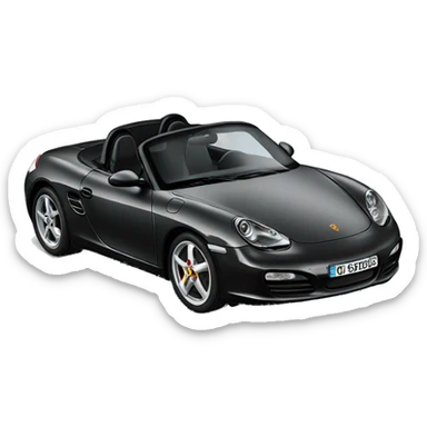 Porsche Boxster black sticker