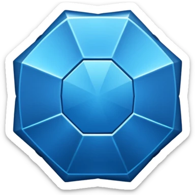 Centang biru segi 12 sticker