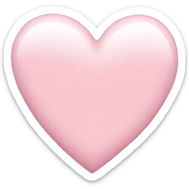 Light pink heart sticker