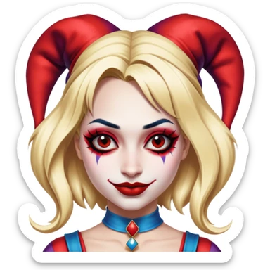 Jester Harley Quinn sticker