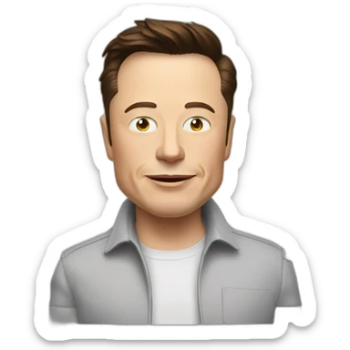 Elon Musk qui dit je ne sais pas sticker