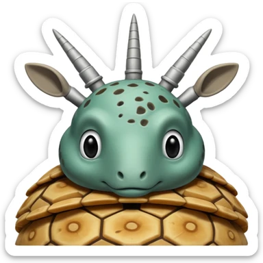 close up spurs on a turtoise sticker