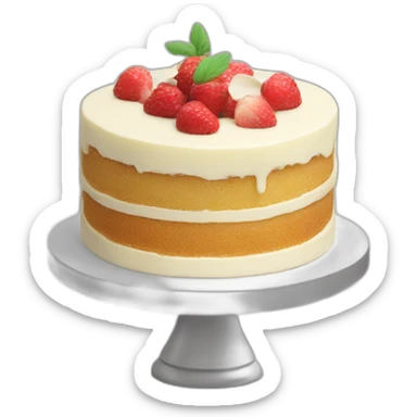 White chocolate cake sticker