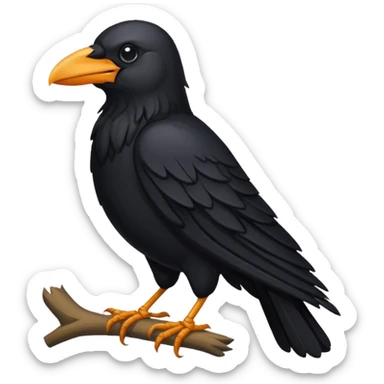 crow emblem with weat sticker