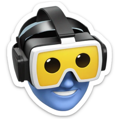 vr headset christmas decoration sticker