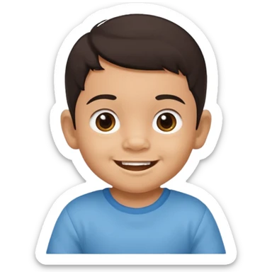 A mexican baby boy whose age is between 0 to 2 years sticker