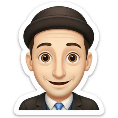 Jewish Emoji man with huge nose sticker