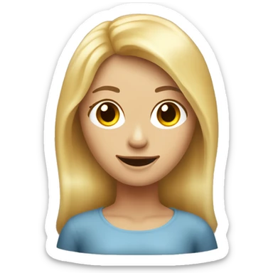 Een 19 jarige vrouw met middel lang blond haar met wijngas sticker