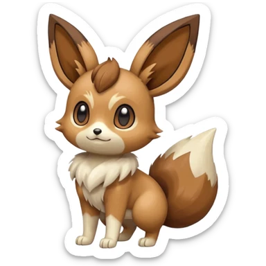 Meloetta-Eevee-Pokémon-Fakémon-creature sticker