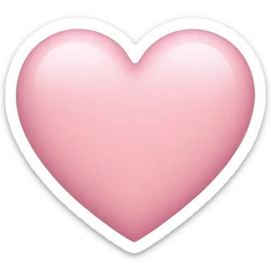 Light pink heart sticker