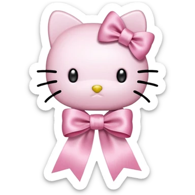 HelloKitty ribbon sticker