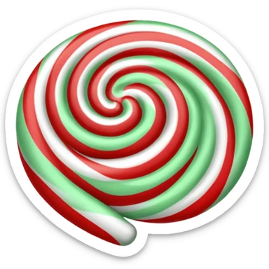 Peppermint emoji Google Noto Color emoji style  sticker