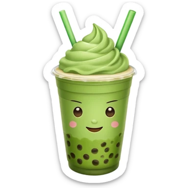 Frappuccino Matcha Boba  sticker