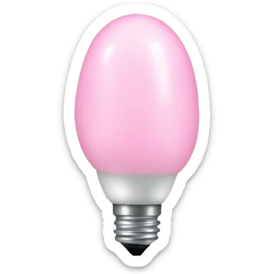 Light pink christmas light sticker
