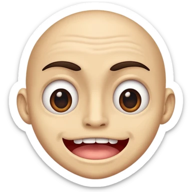 Human with an Giant mouth sticker