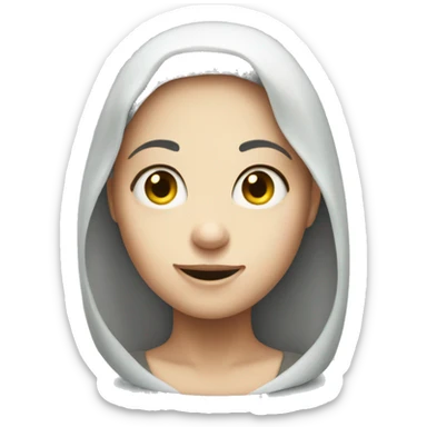 Fiona a ghost behind you sticker