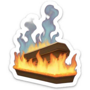 coffin fire sticker