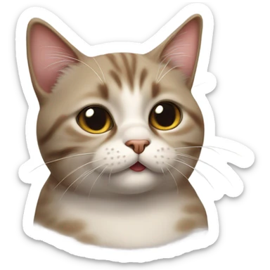 Cat sending kisses sticker