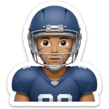 american football player sticker