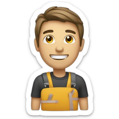 cliente pagando sticker