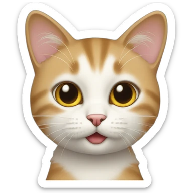 Petit chat qui s’appelle Mia sticker