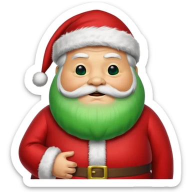 jabba the hutt santa sticker