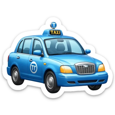 blue taxi sticker