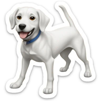 Dog with air Jordan’s  sticker