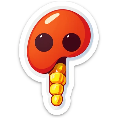 Kidney stone sad sticker