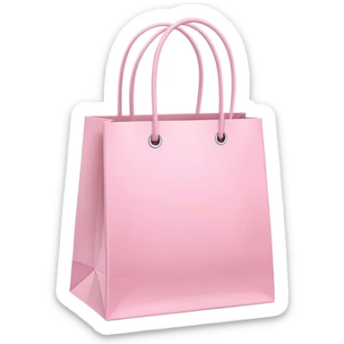 Light pink shopping bags sticker