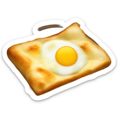 Khachapuri with egg sticker