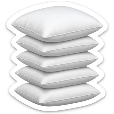 white pillow stack aesthetic  sticker