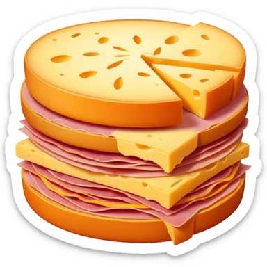 cheese and ham sticker