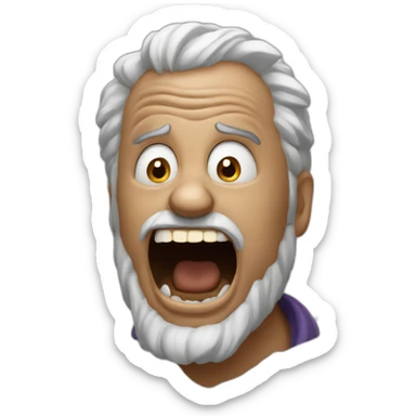 Maniacal madman sticker