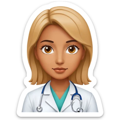 doctor woman sticker