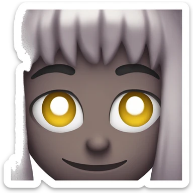 Deranged smile and eyes  sticker