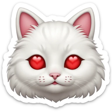 a smirking cat emoji with heart eyes sticker