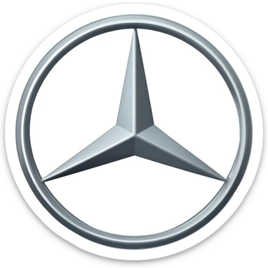 Emoji logo Mercedes Benz sticker