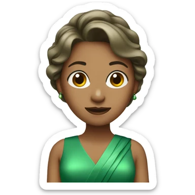 bridesmaids in green sticker