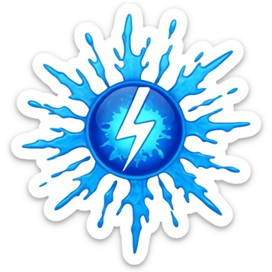 plasma splatter sticker