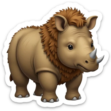 wooly rhinoceros sticker