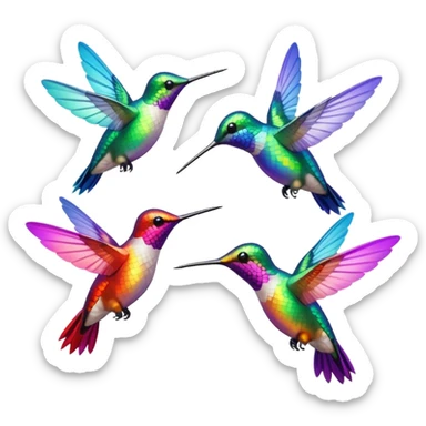 MORE HUMMINGBIRDS sticker