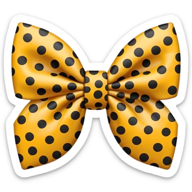 Cheetah print bow sticker