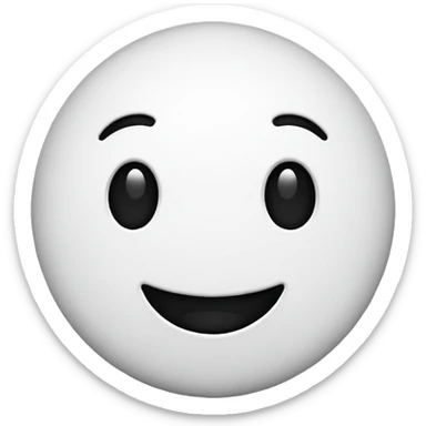Hazme el emoji del mundo pero en blanco y negro sticker