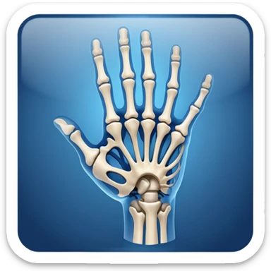 blue xray image sticker