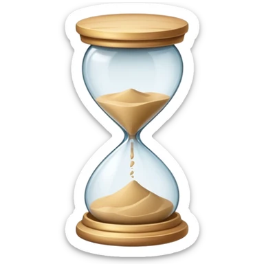 Black hourglass sticker